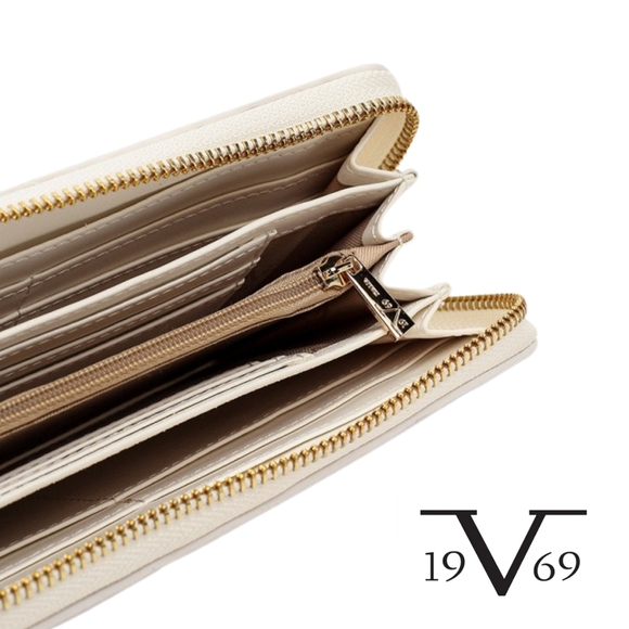 ITALIA BY VERSACE 1969- Candela Wallet - Beige/Gold - Picture 2 of 7